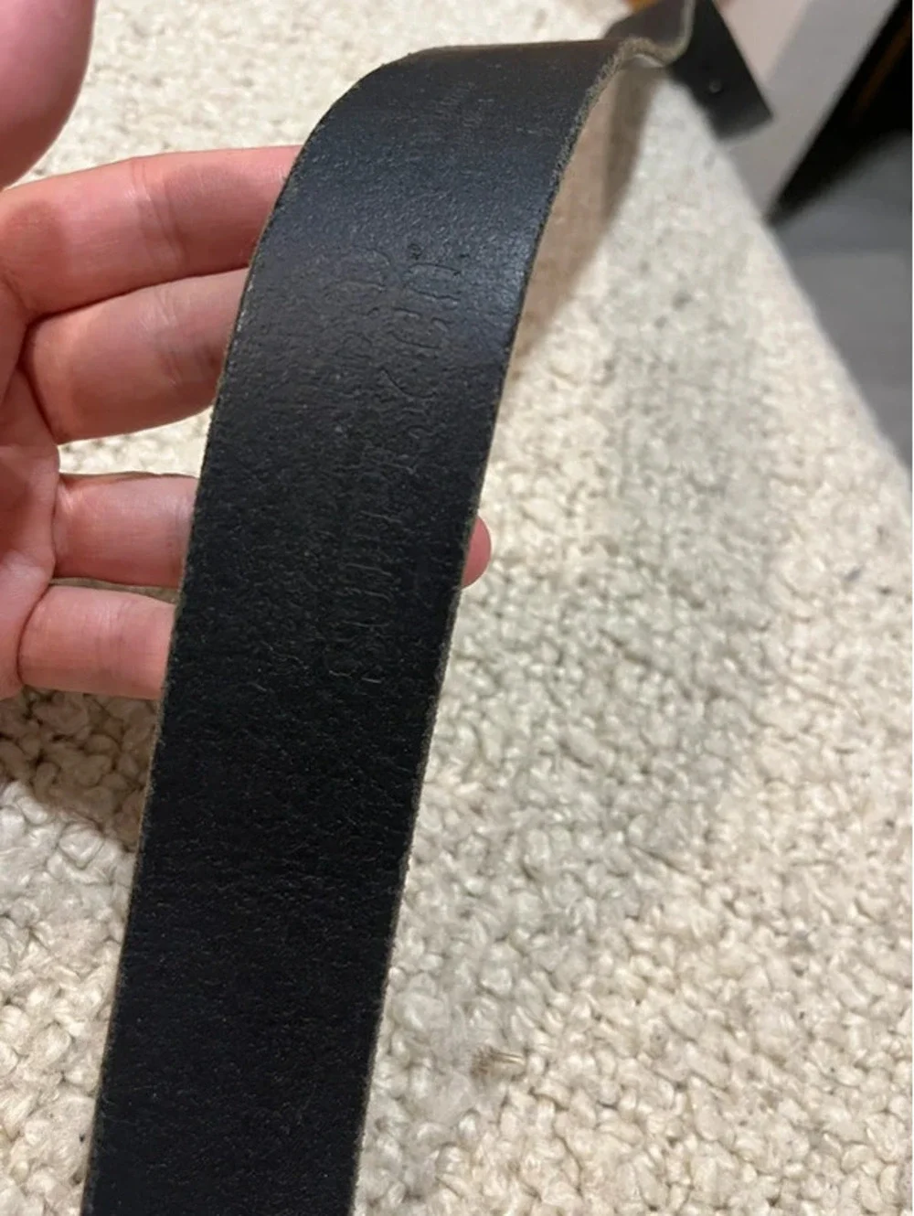 Mossimo Supply Co. Black Made in U.S.A. Genuine Leather Belt Size Small